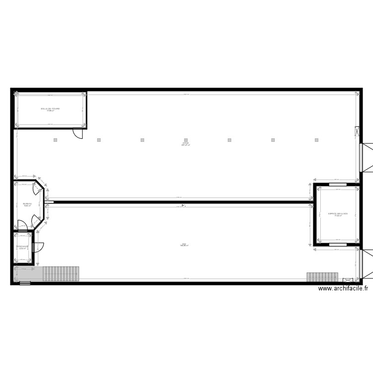  AFEM SAI Châtellerault V02. Plan de 6 pièces et 473 m2