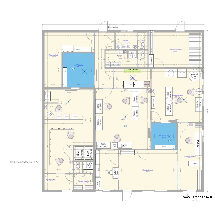 Troussin 005. Plan de 20 pièces et 231 m2