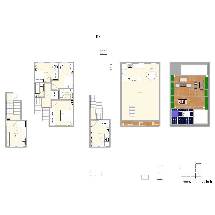 100 Glocester v3. Plan de 13 pièces et 211 m2