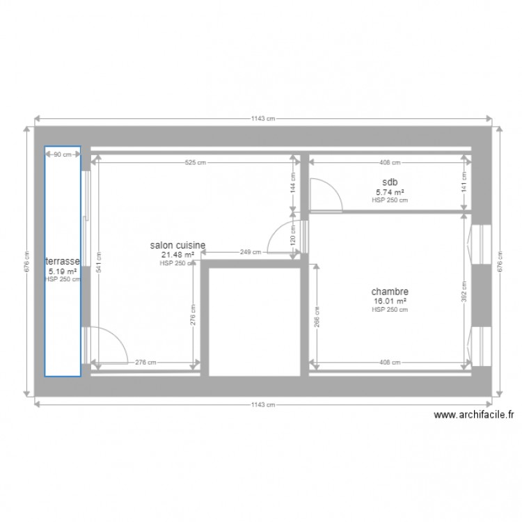 appartement F2. Plan de 0 pièce et 0 m2