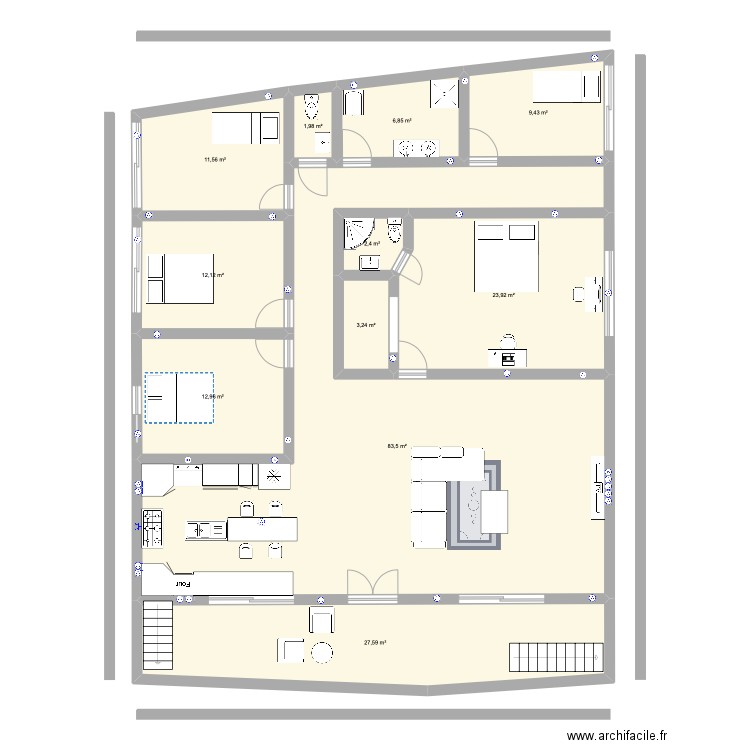 projet 1. Plan de 0 pièce et 0 m2