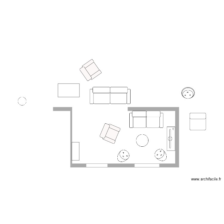 plan salon6. Plan de 0 pièce et 0 m2