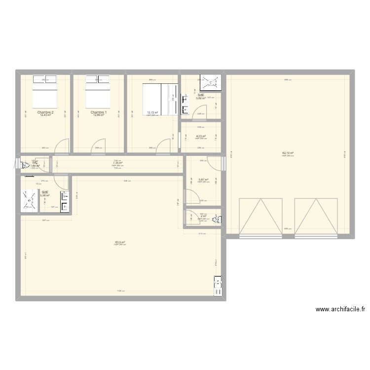 Maison 1. Plan de 0 pièce et 0 m2