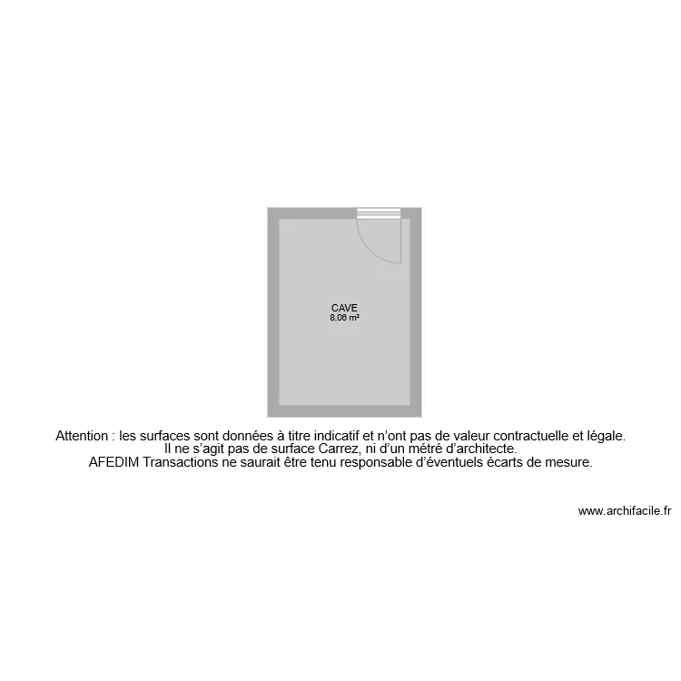 BI 6857 CAVE. Plan de 