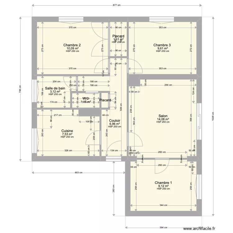 Morlaix - Rampe Saint Augstin - Projet. Plan de 