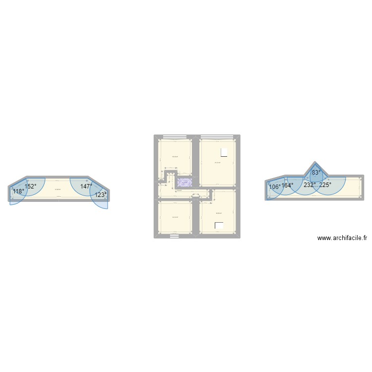 Sleman. Plan de 11 pièces et 209 m2