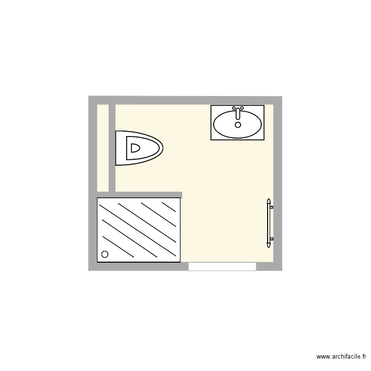 salle de bain 1. Plan de 0 pièce et 0 m2