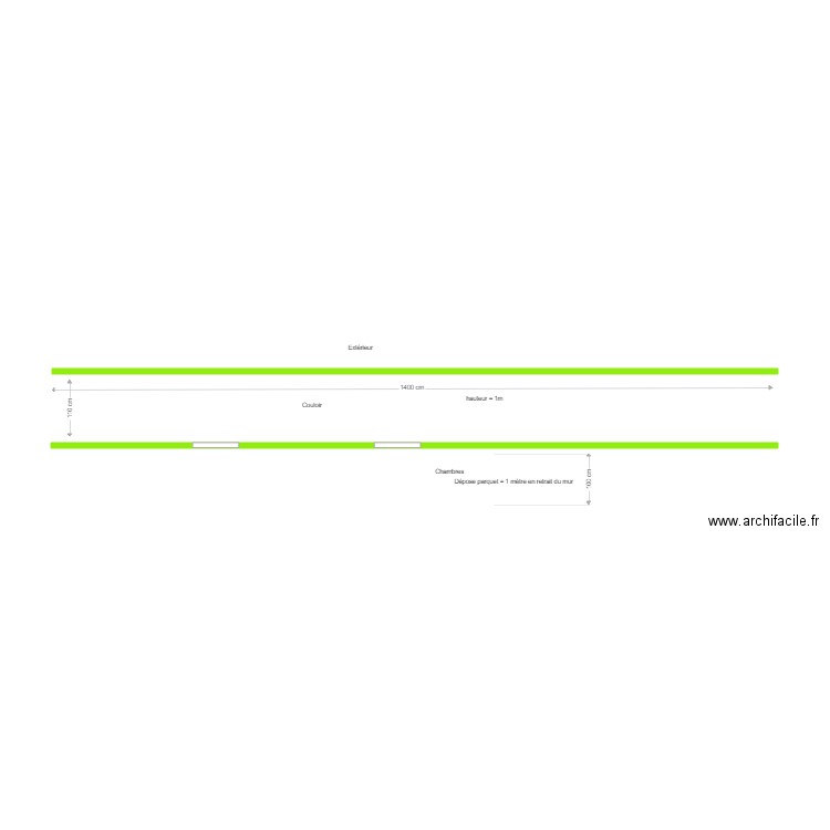 COULOIR WANECQ. Plan de 0 pièce et 0 m2