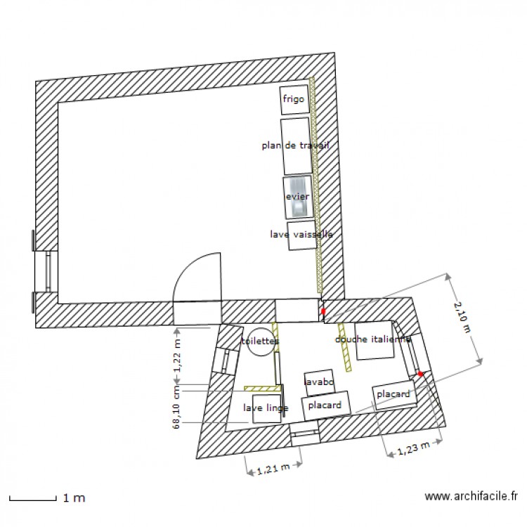 projet squat5_équipé. Plan de 0 pièce et 0 m2