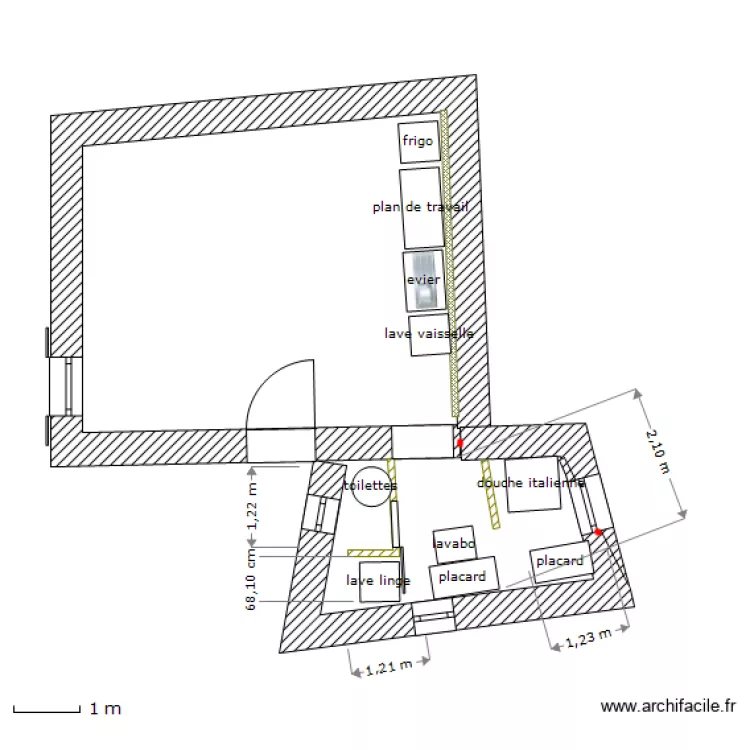 projet squat5_&eacute;quip&eacute;. Plan de 