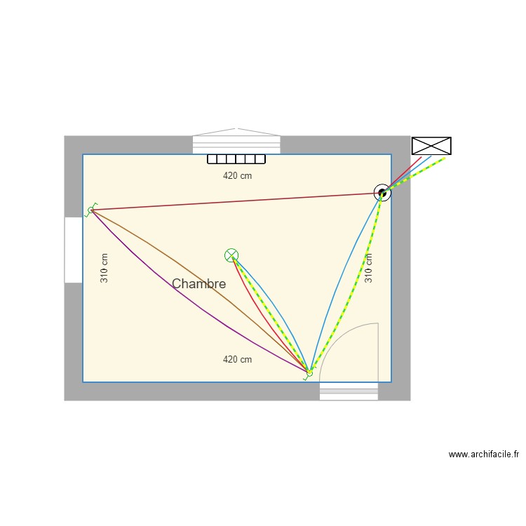 shema va et viens chambre 1. Plan de 0 pièce et 0 m2