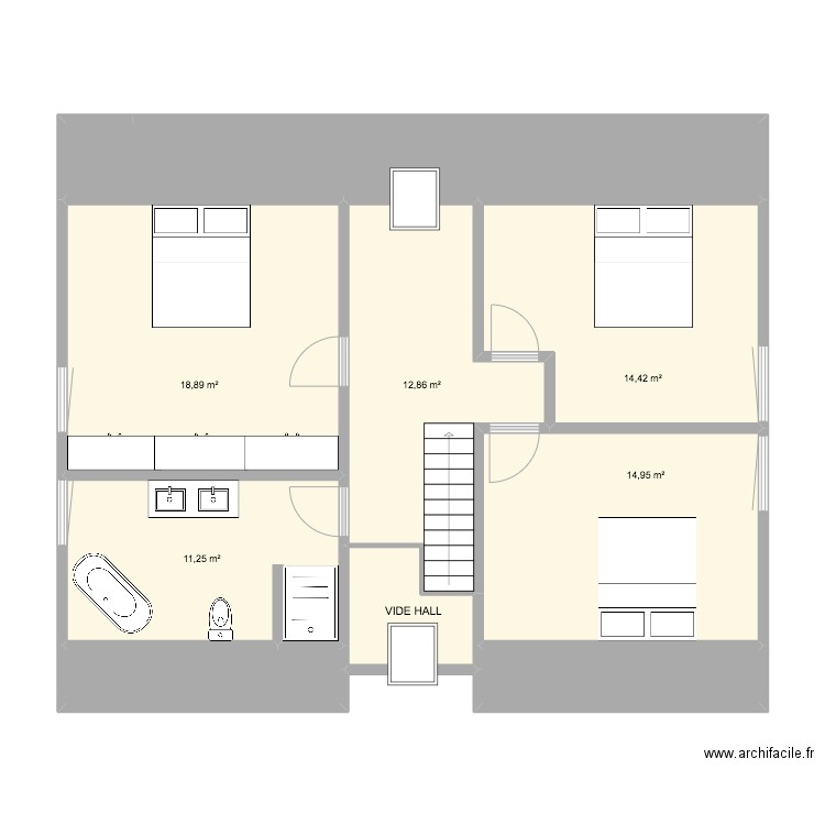 Perlinghi 1er. Plan de 9 pièces et 96 m2