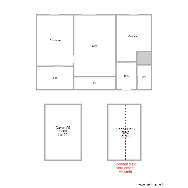 F2 STLEGER ST GERMAIN. Plan de 0 pièce et 0 m2