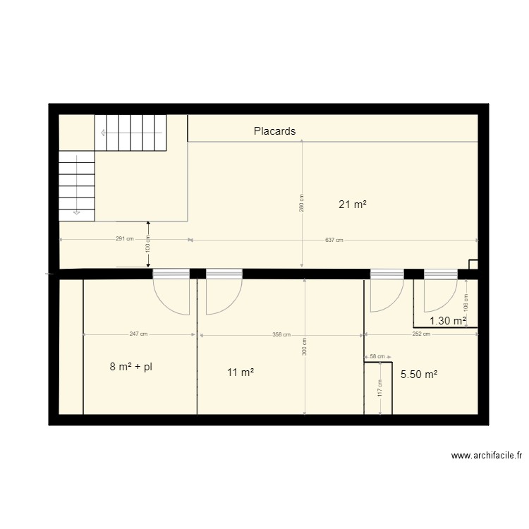 mezzanine1. Plan de 0 pièce et 0 m2