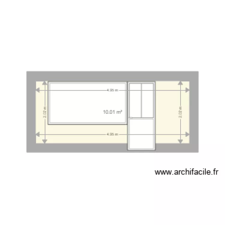Facade &eacute;l&eacute;vation. Plan de 