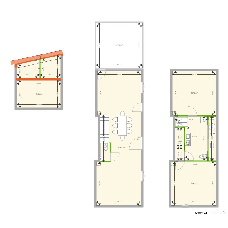 Plan BOURGEOIS. Plan de 0 pièce et 0 m2