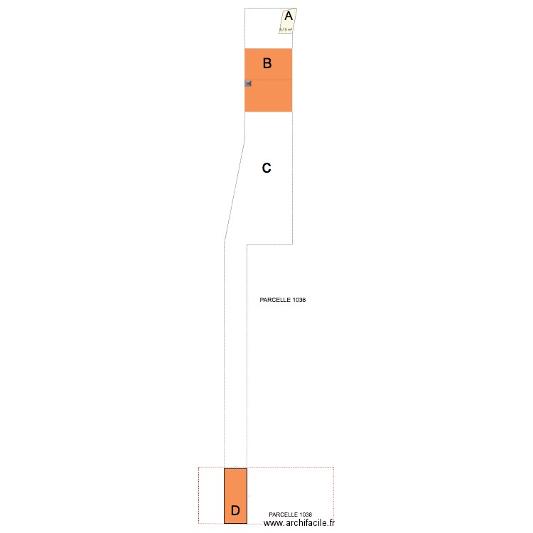 SITUATION 1038 avant demande préalable. Plan de 0 pièce et 0 m2