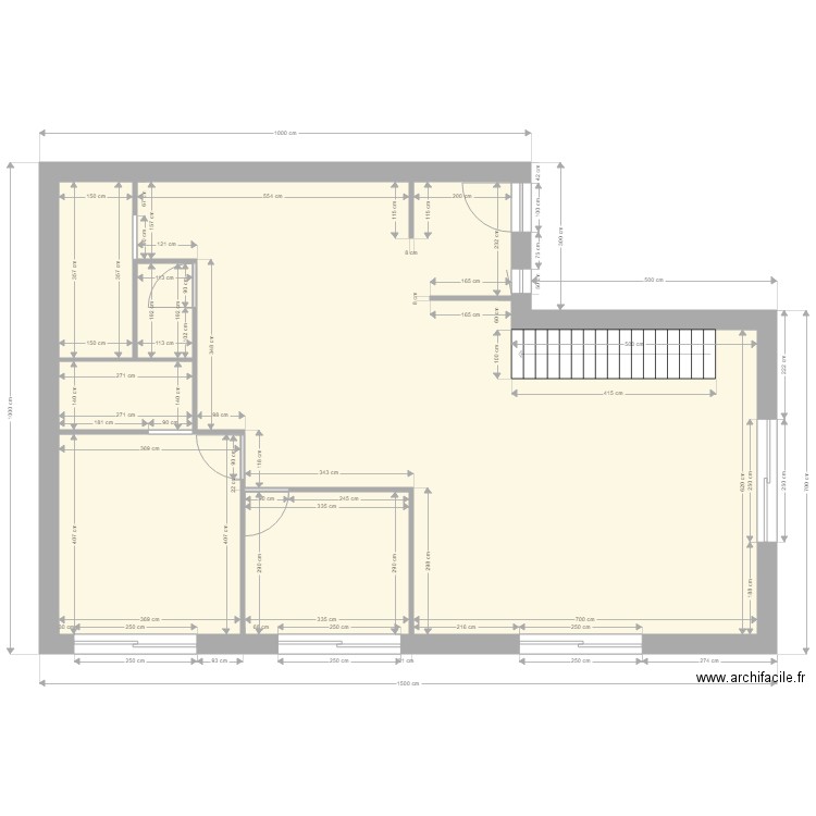 Métairie RdC Cotations. Plan de 0 pièce et 0 m2