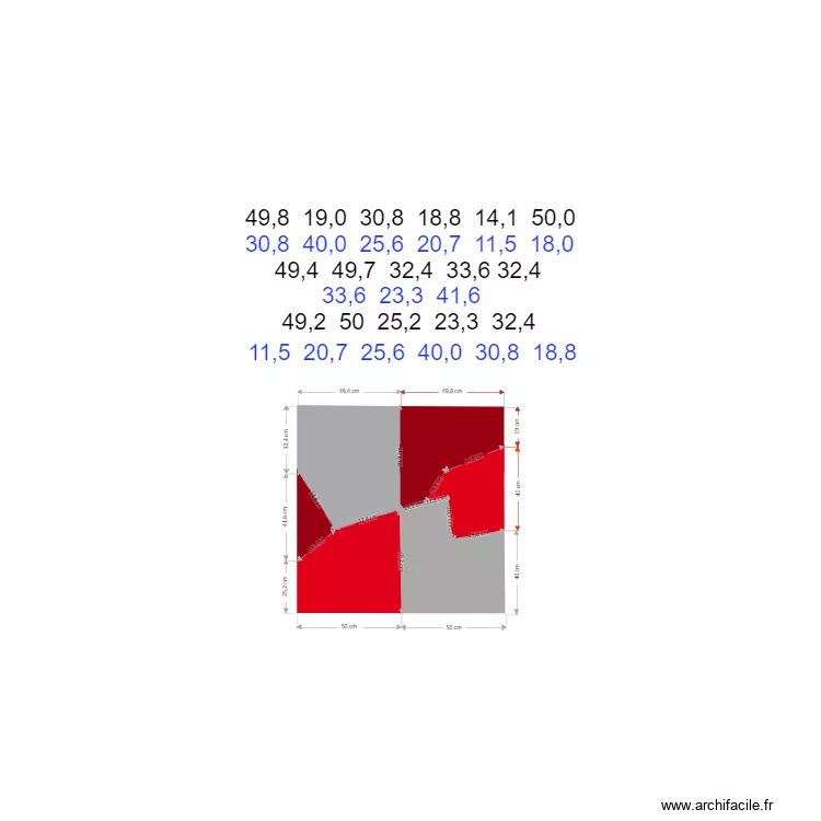 Calepinage 2. Plan de Calepinage 2. Plan de