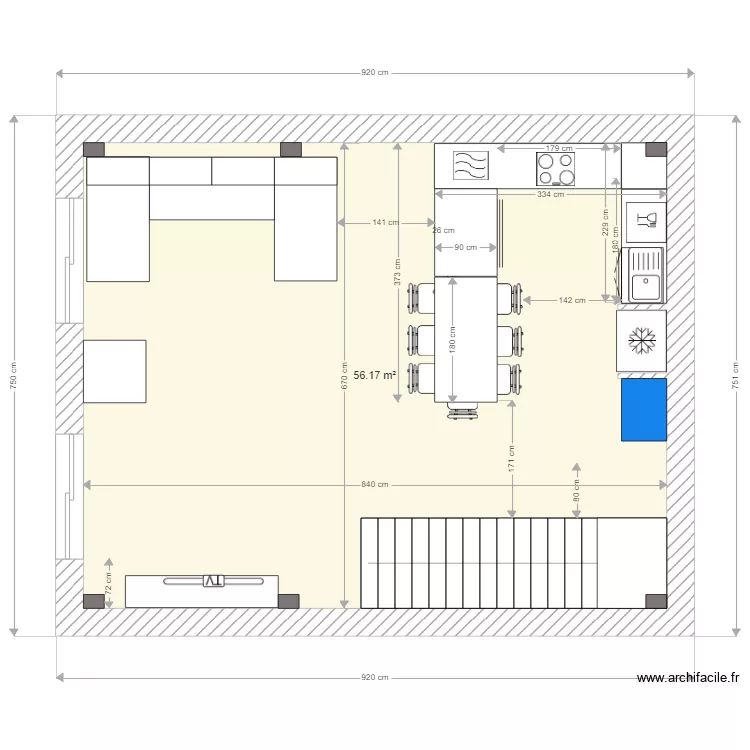 ferme sainte marie &eacute;tage 1 finit. Plan de 