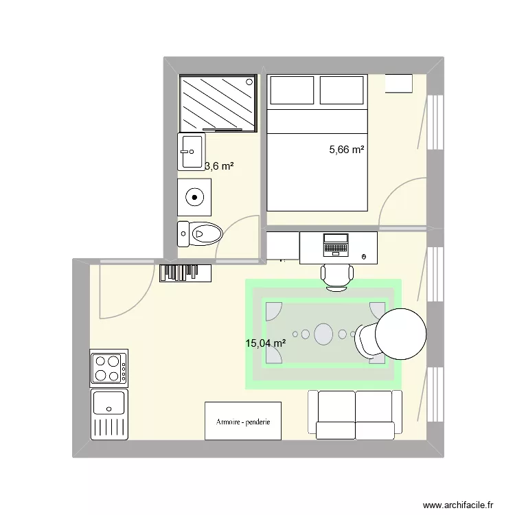 Studio r d'alsace. Plan de 