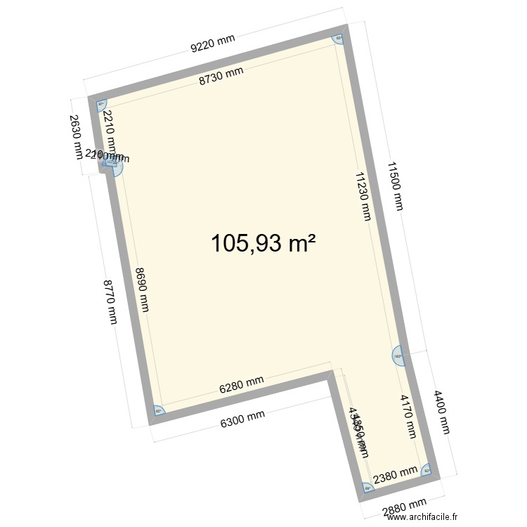 ATELIER 2. Plan de 1 pièce et 106 m2