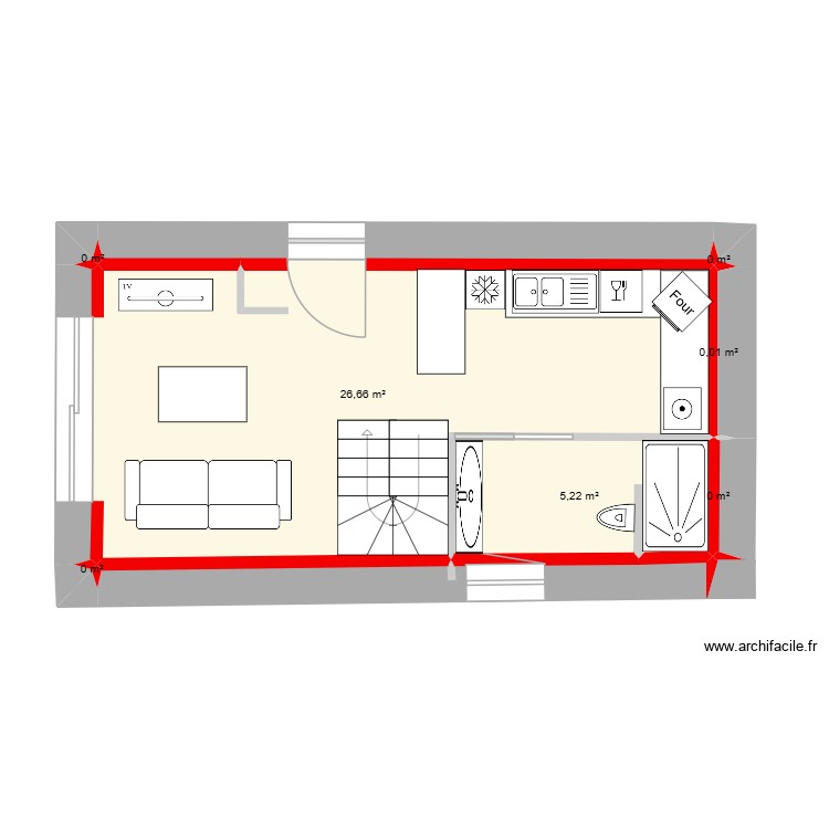 G&icirc;te Denis & Carole. Plan de 0 pièce et 0 m2