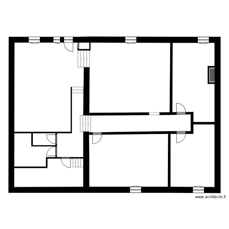 BAUCHET. Plan de 10 pièces et 490 m2