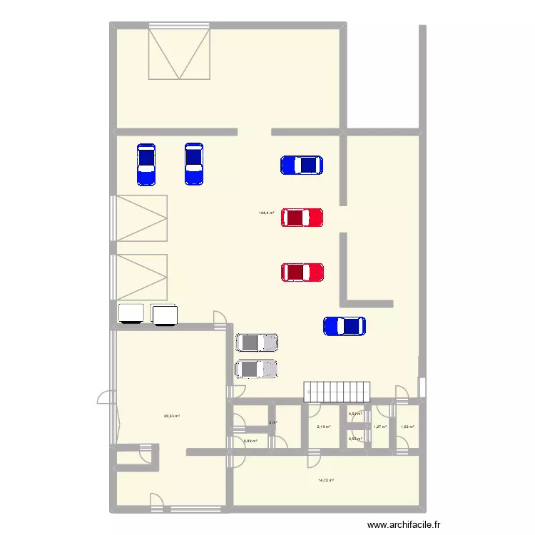 GARAGE CARMAUX. Plan de 10  et 198 m²