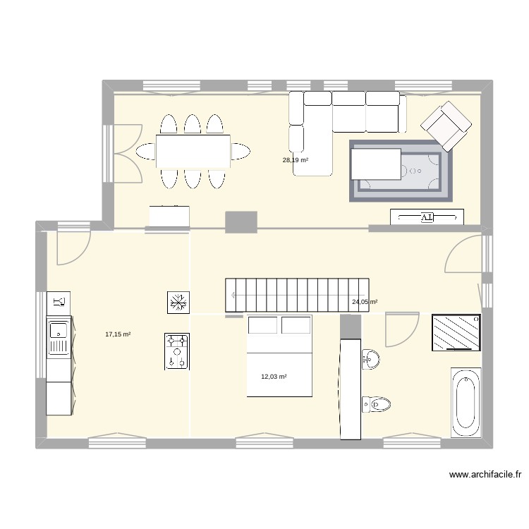 Our house - main floor. Plan de 0 pièce et 0 m2 Our house - main floor. Plan de 0 pièce et 0 m2