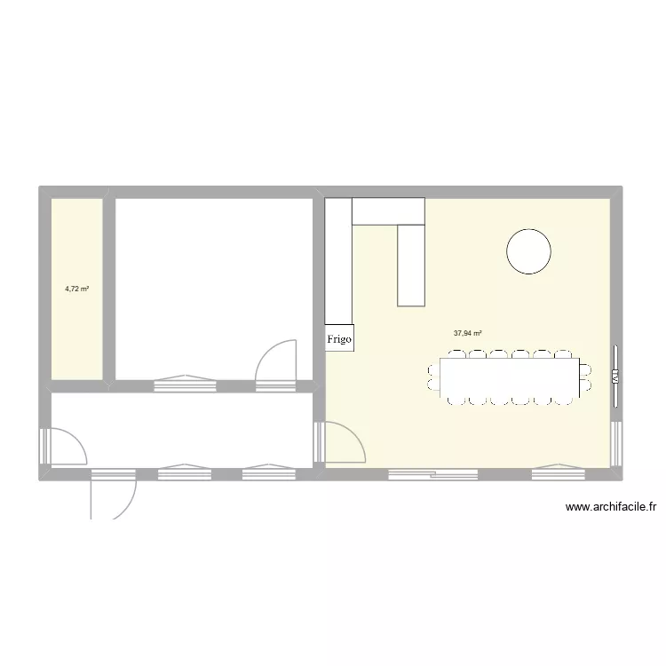projet int. Plan de 2  et 43 m²