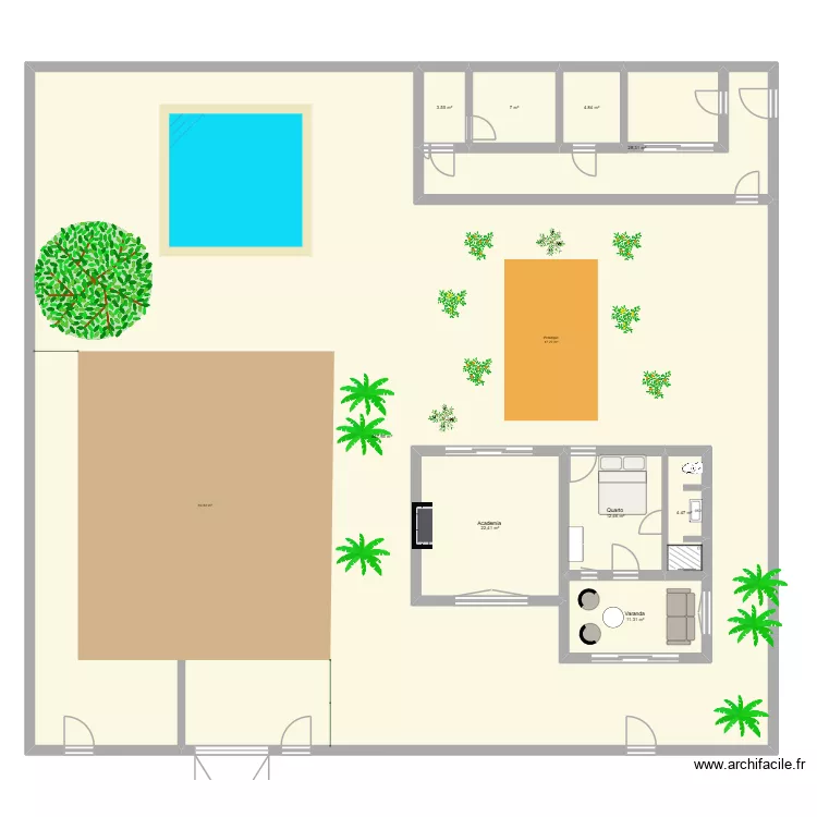 Casa Laplace Annexe. Plan de 9 Pièces et 607 m²