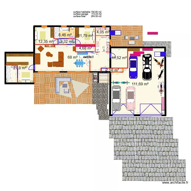 Saintois V7. Plan de 11 et 266 m² Saintois V7. Plan de 11 et 266 m²