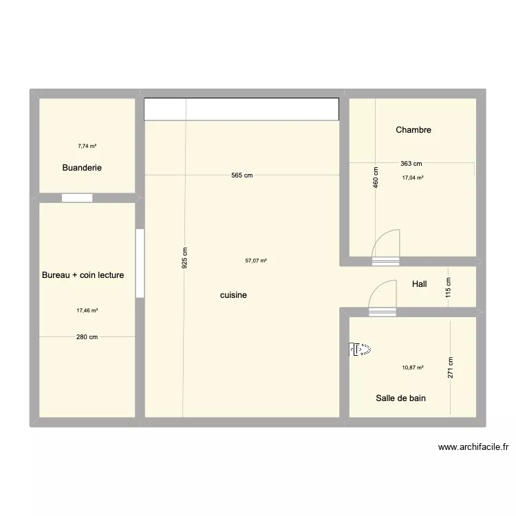 MED appartement. Plan de 