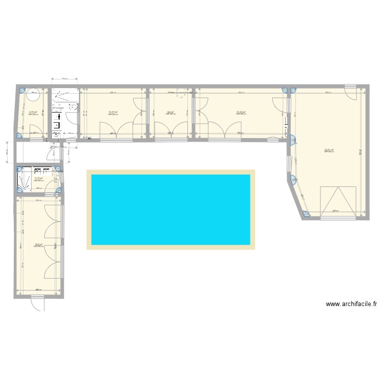 Pool House 2.0 080424. Plan de 7 pièces et 120 m2