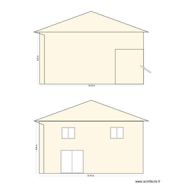 FACADE COTE. Plan de 0 pièce et 0 m2