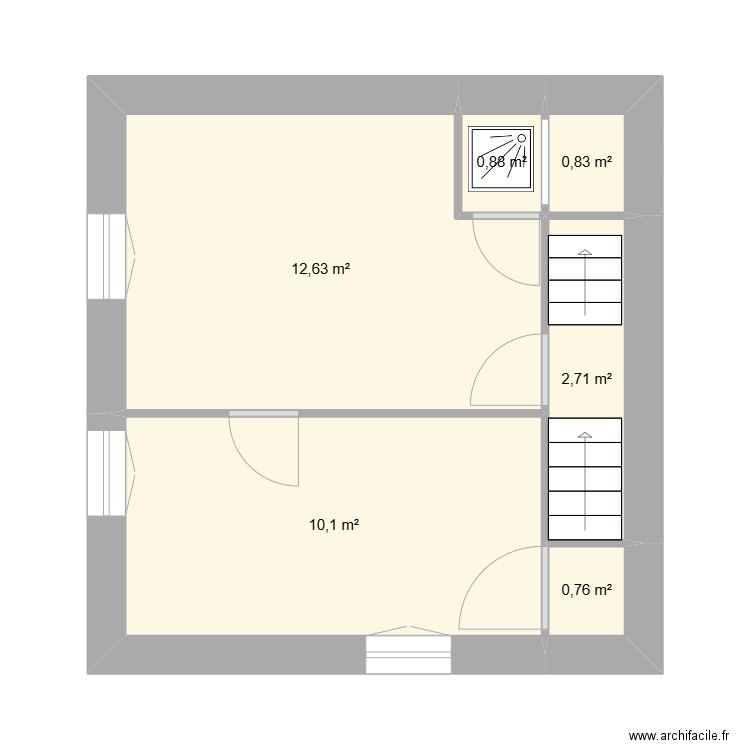 LLUCIA 14 R+1. Plan de 6 pièces et 28 m2