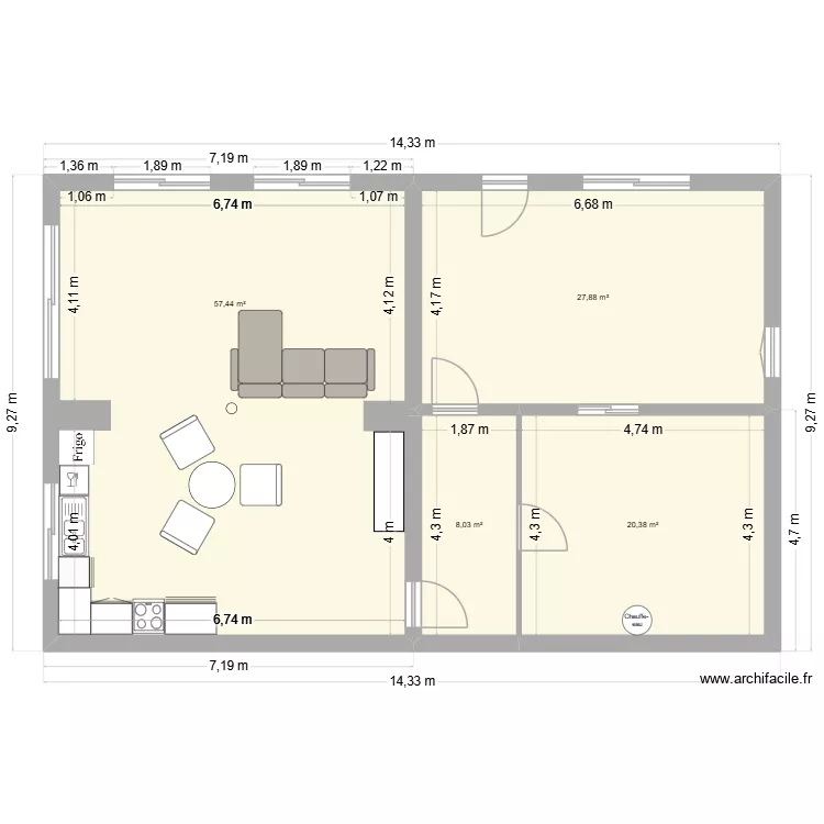 Belmont Momo 2. Plan de 4  et 114 m²