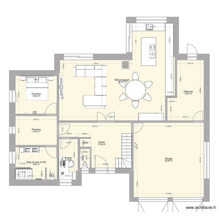 F&egrave;che. Plan de 0 pièce et 0 m2