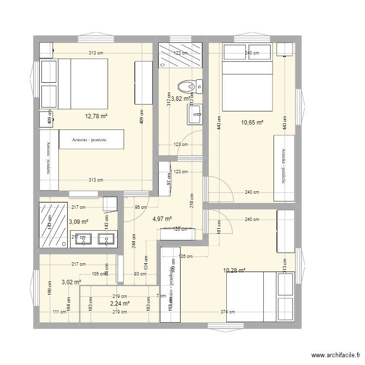 haut de villa. Plan de 0 pièce et 0 m2