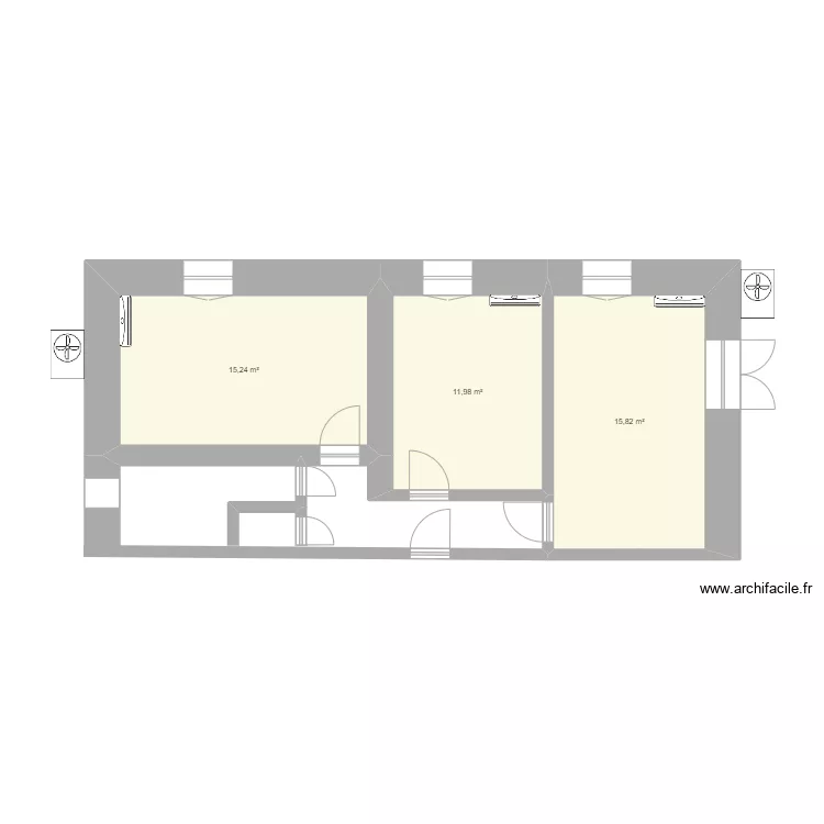 Chambres. Plan de 