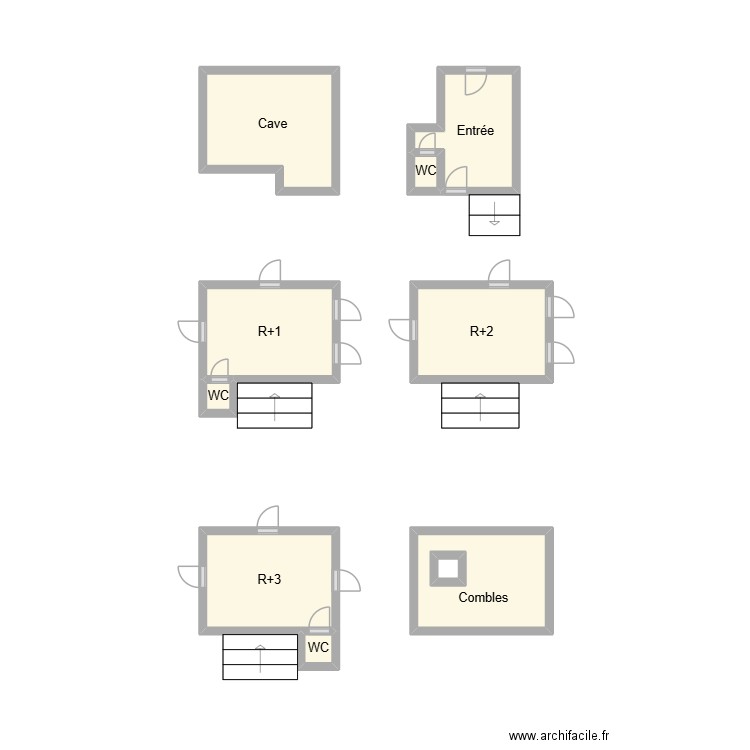 2512 BAEUR PC. Plan de 10 pièces et 14 m2