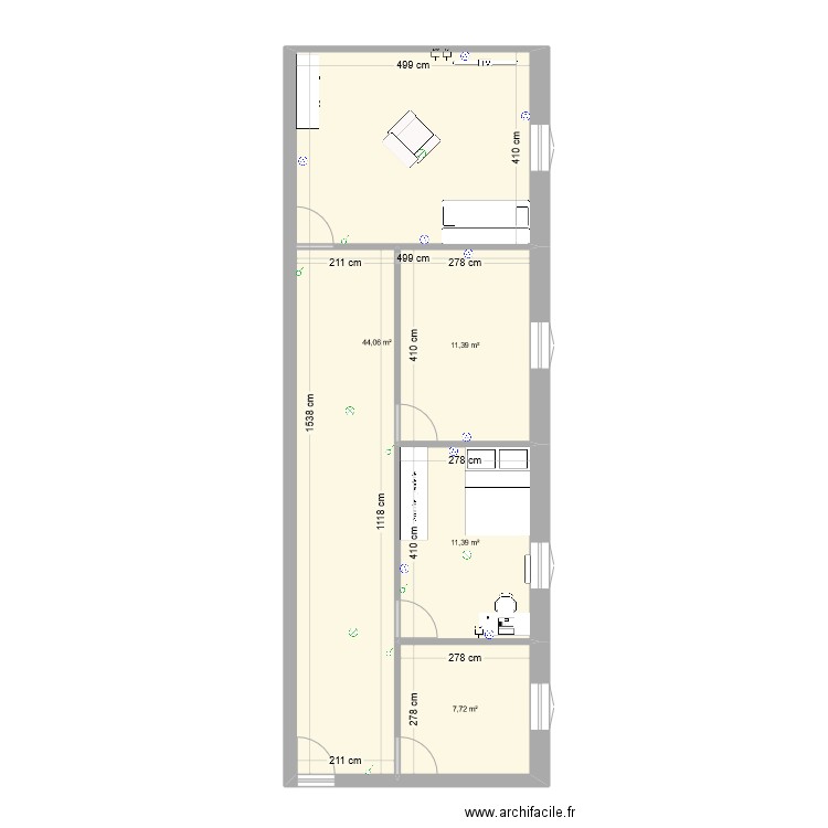 autoconstruction. Plan de 0 pièce et 0 m2