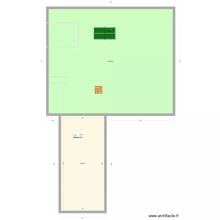 Extension Snack IUGB. Plan de 0 pièce et 0 m2