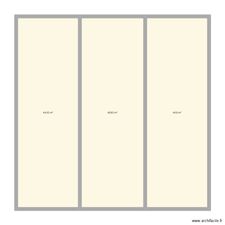 olly4972. Plan de 3 pièces et 135 m2