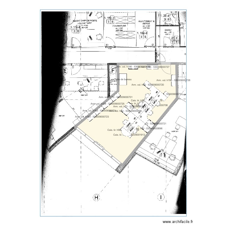 SER now. Plan de 1 pièce et 57 m2