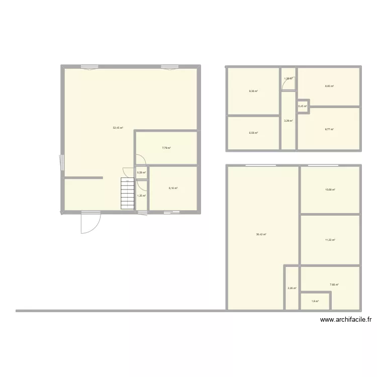 LE BUGUE ARCHI. Plan de 