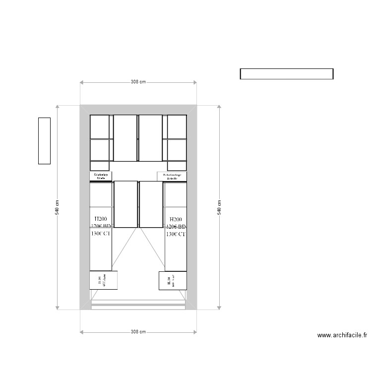 Garage nouveau 5. Plan de 1 pièce et 13 m2