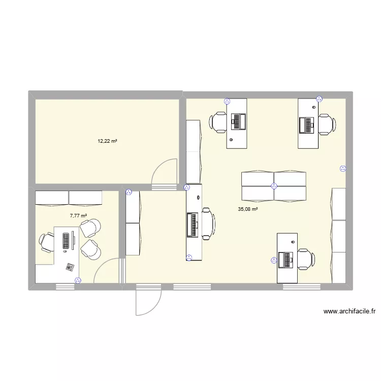 Vima. Plan de 3  et 55 m²