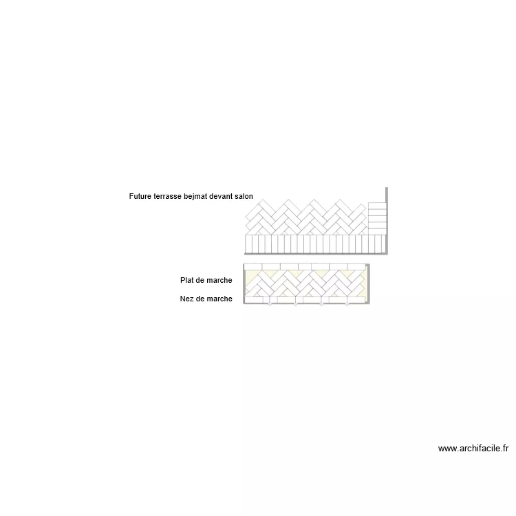 Marches p&icirc;scine V3. Plan de 